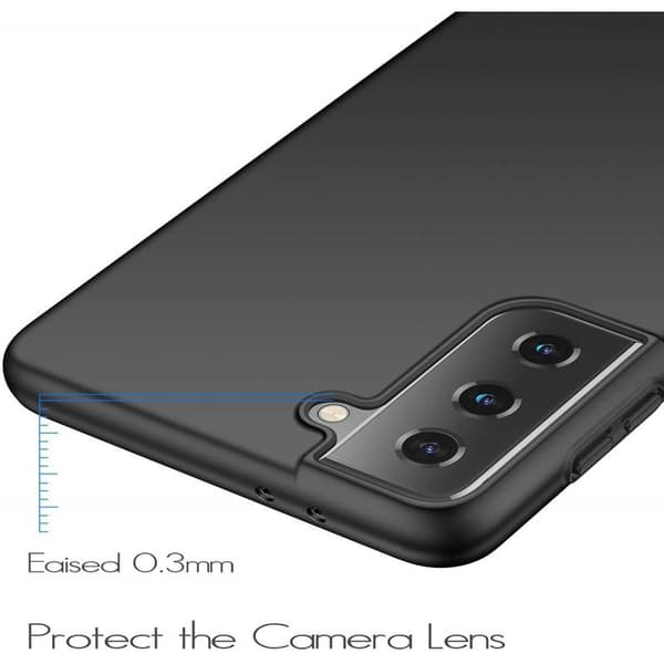 Samsung S21 Plus Ultratunn Gummibelagd Mattsvart Skal Basic® V2