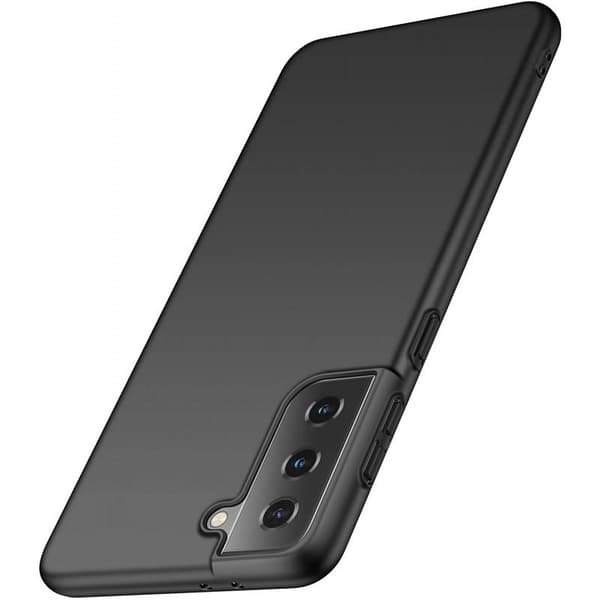 Samsung S21 Plus Ultratunn Gummibelagd Mattsvart Skal Basic® V2