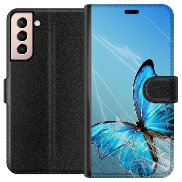 Samsung Galaxy S21 Lompakkokotelo Perhonen