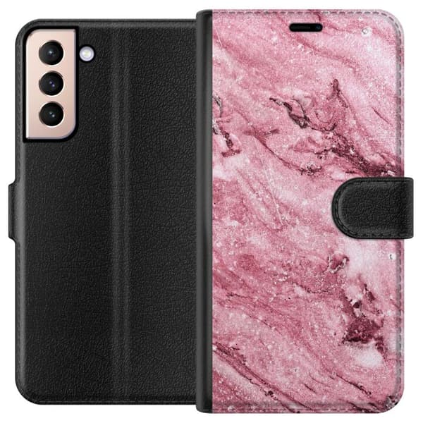 Samsung Galaxy S21 Plånboksfodral Glitter Marble