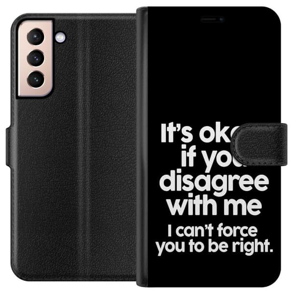 Samsung Galaxy S21 Lommeboketui Tekst