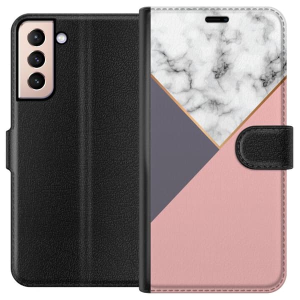 Samsung Galaxy S21 Plånboksfodral Marble Cut