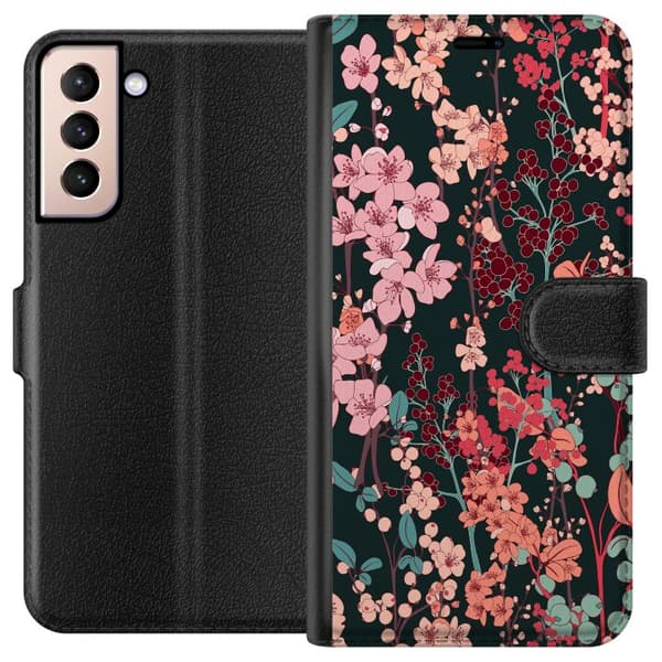 Samsung Galaxy S21 Lompakkokotelo Kasvimaan Retro