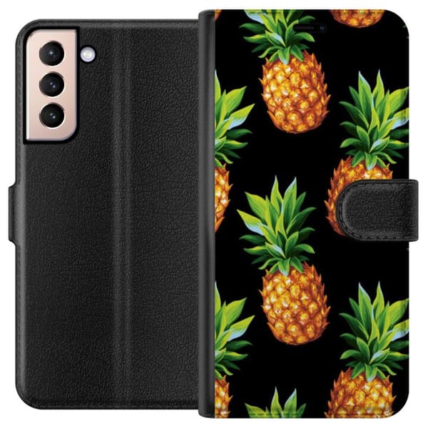 Samsung Galaxy S21 Plånboksfodral Ananas