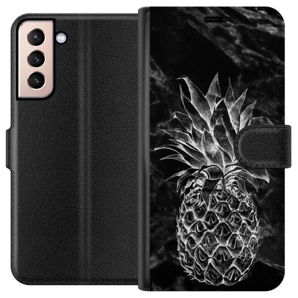 Samsung Galaxy S21 Plånboksfodral Ananas