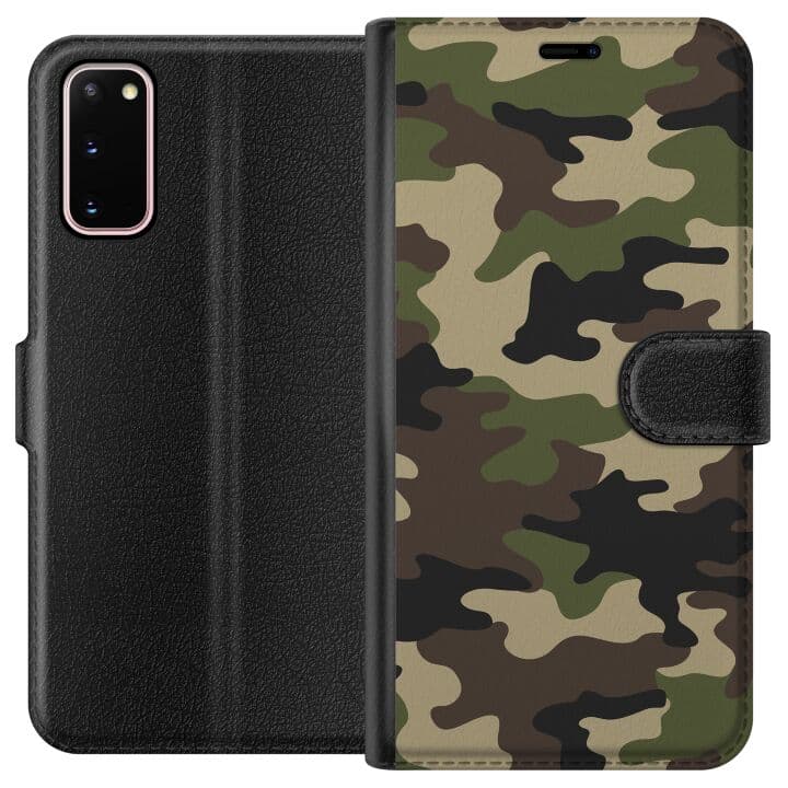 Samsung Galaxy S20 Plånboksfodral Woodland Camo