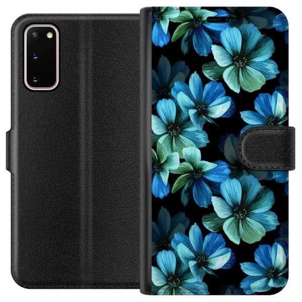 Samsung Galaxy S20 Lompakkokotelo Kukat