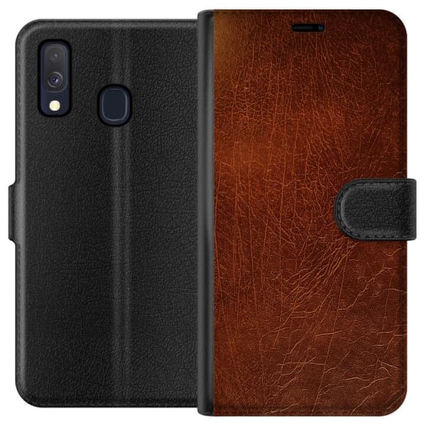 Samsung Galaxy A40 Lommeboketui Lær