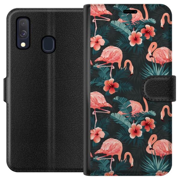 Samsung Galaxy A40 Plånboksfodral Flamingo