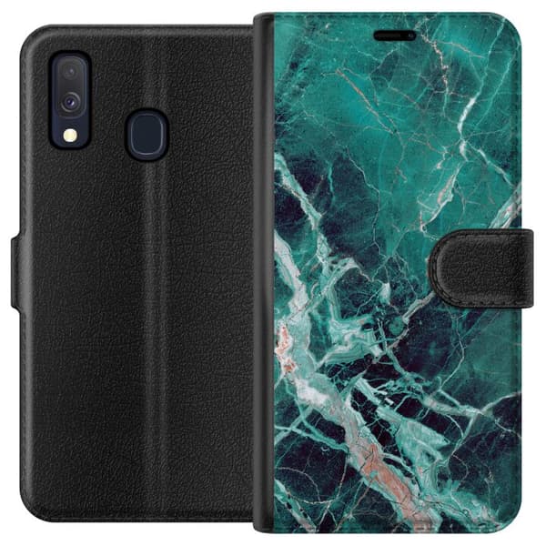 Samsung Galaxy A40 Plånboksfodral Marmor