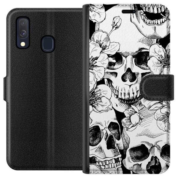 Samsung Galaxy A40 Plånboksfodral Döskalle