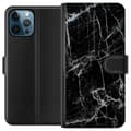Miniatyrbillede 1 af 3: Apple iPhone 12 Pro Max Tegnebogsetui Sort marmor