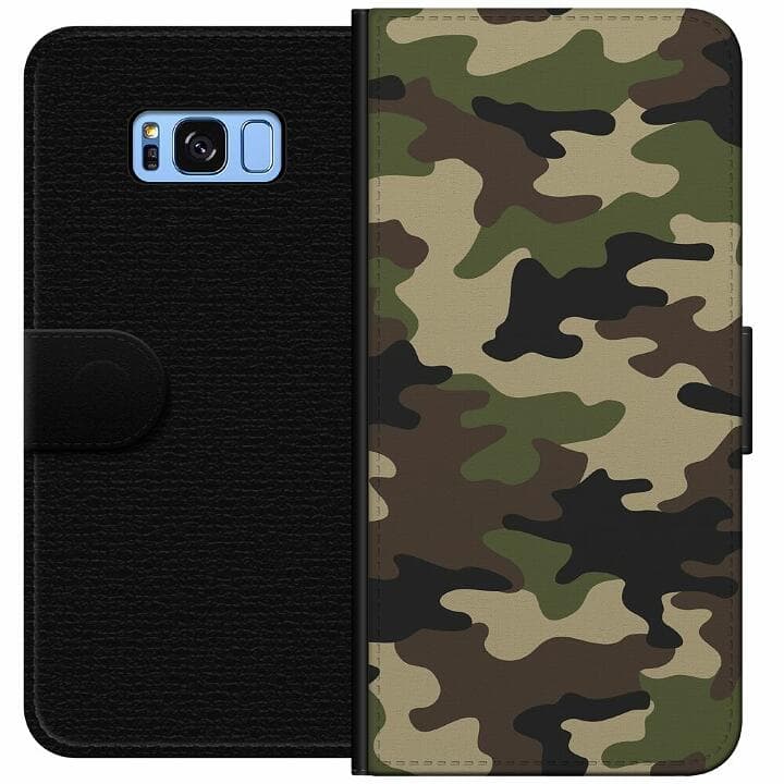 Samsung Galaxy S8 Plånboksfodral Woodland Camo