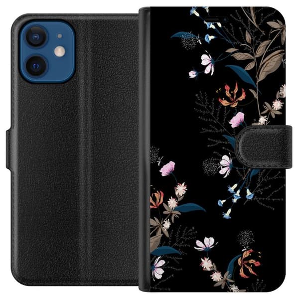 Apple iPhone 12  Tegnebogsetui Blomster