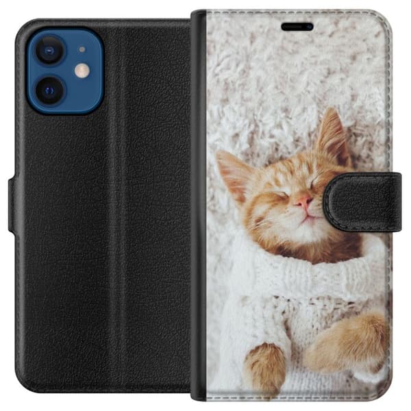 Apple iPhone 12  Plånboksfodral Katt