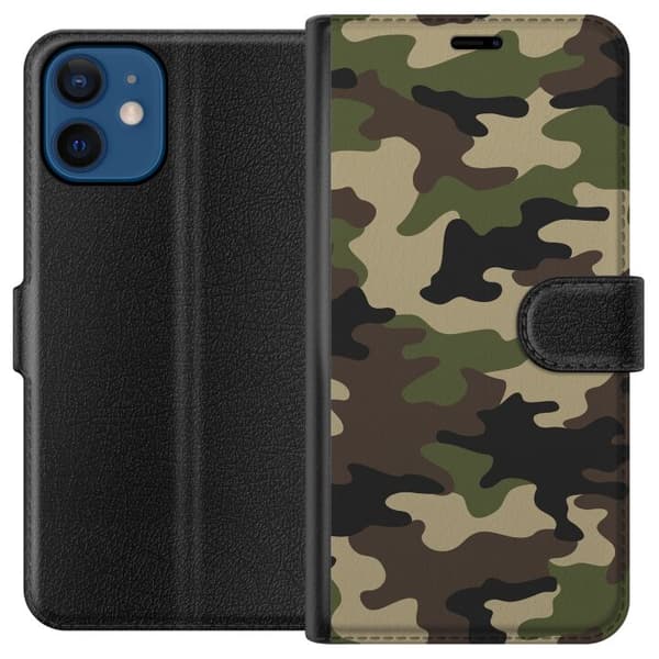 Apple iPhone 12  Tegnebogsetui Militær