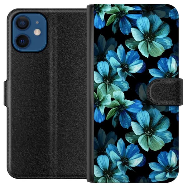 Apple iPhone 12  Tegnebogsetui Blomster