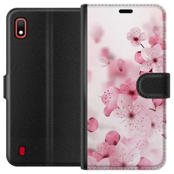 Samsung Galaxy A10 Lommeboketui Kirsebærblomst