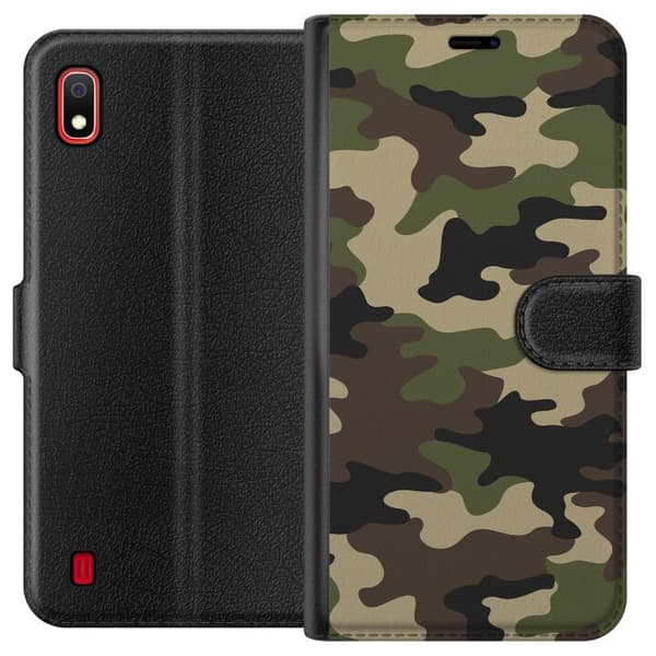 Samsung Galaxy A10 Lommeboketui Skog kamuflasje