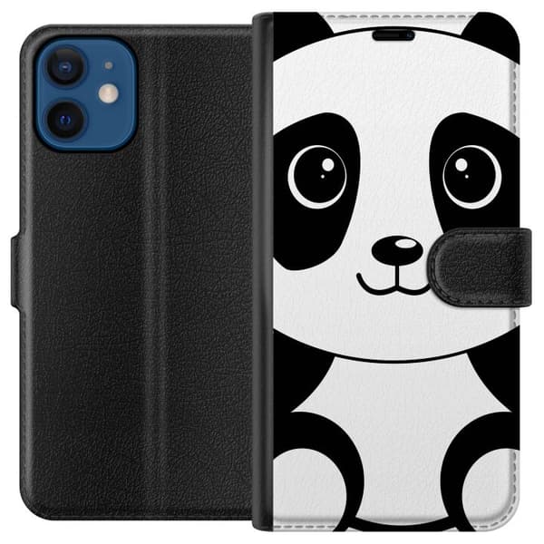 Apple iPhone 12 mini Lompakkokotelo Panda