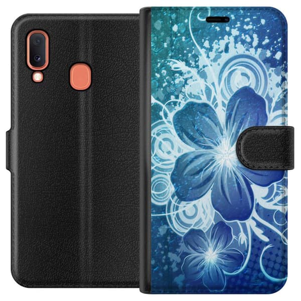 Samsung Galaxy A20e Plånboksfodral Blommor