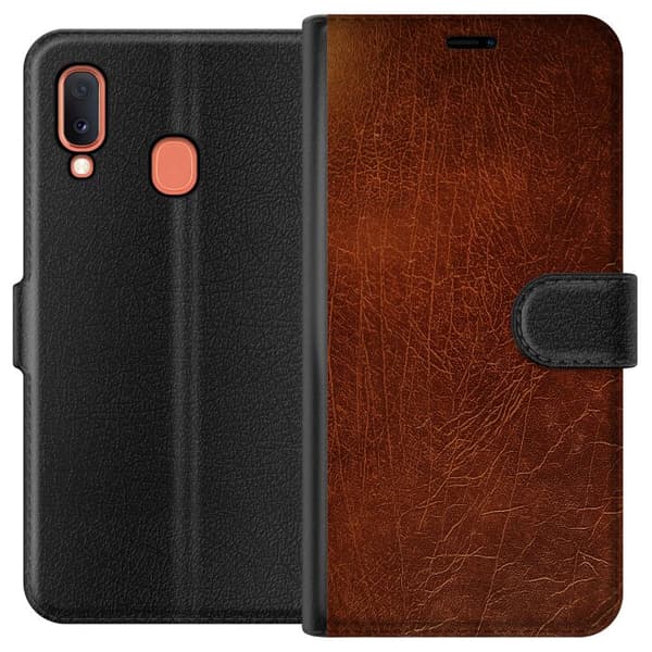 Samsung Galaxy A20e Plånboksfodral Leather