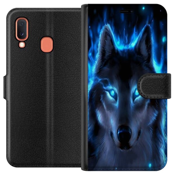 Samsung Galaxy A20e Plånboksfodral Varg