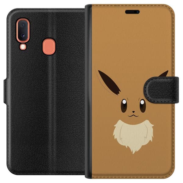 Samsung Galaxy A20e Plånboksfodral Pokémon - Eevee
