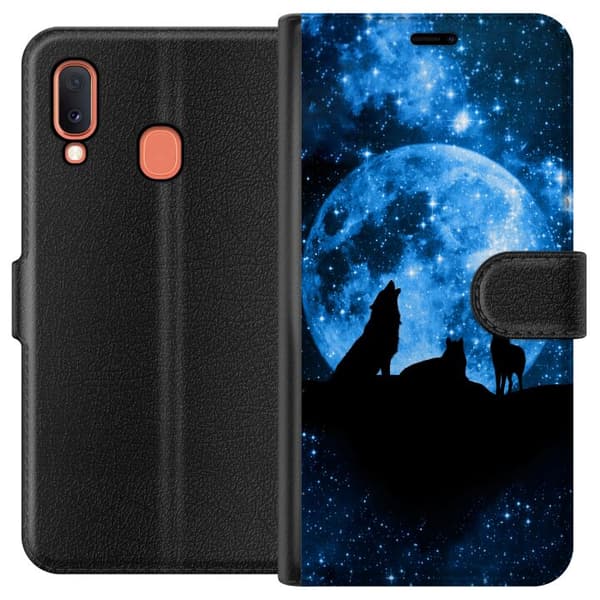 Samsung Galaxy A20e Plånboksfodral Varg