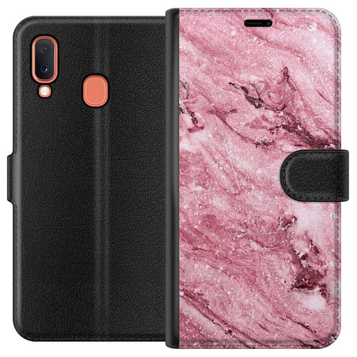Samsung Galaxy A20e Plånboksfodral Rosa