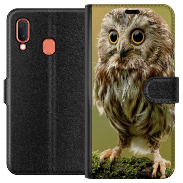 Samsung Galaxy A20e Plånboksfodral Owl