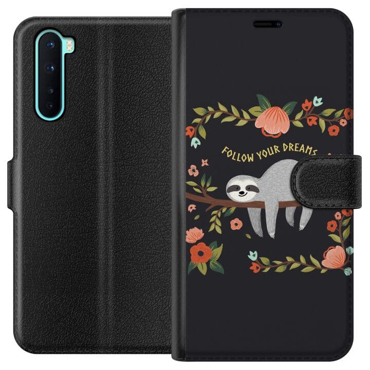 OnePlus Nord Plånboksfodral Sloth of wisdom
