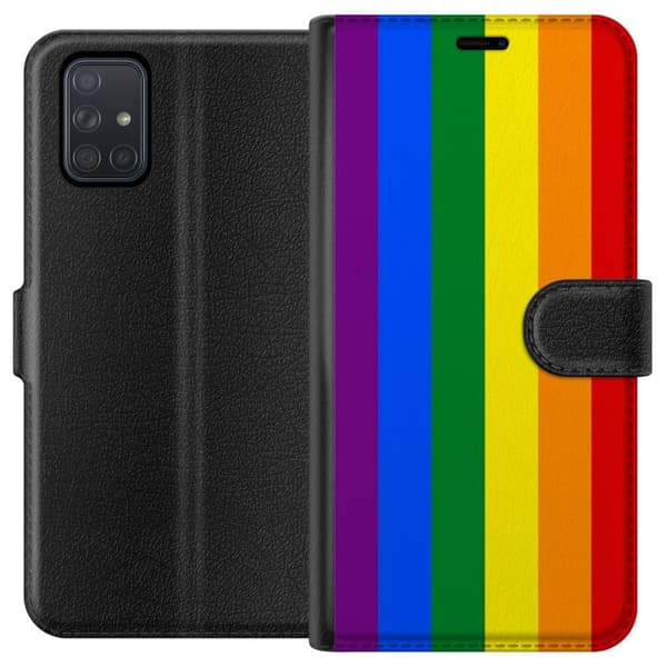 Samsung Galaxy A71 Tegnebogsetui Pride Flagga