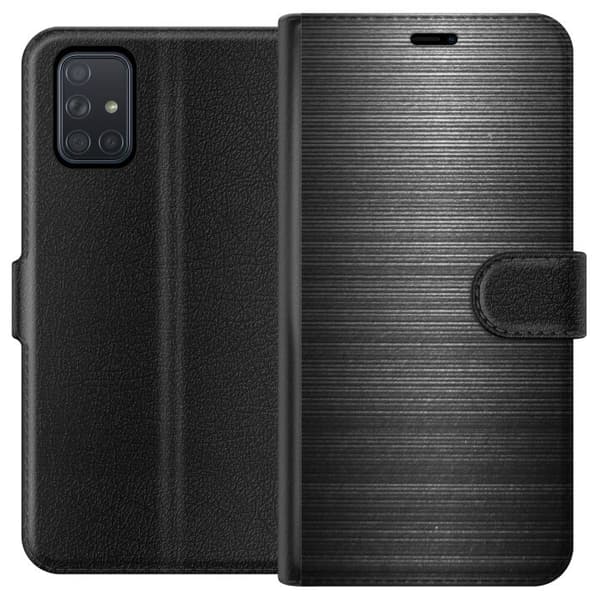Samsung Galaxy A71 Tegnebogsetui Metallic