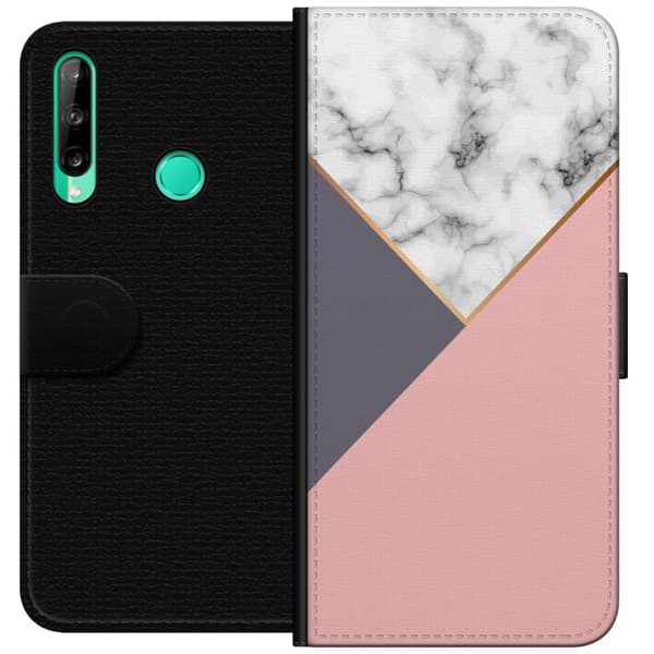 Huawei P40 lite E Lommeboketui Marmor Kutt