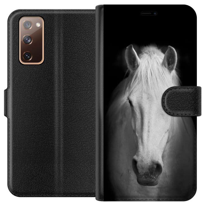 Samsung Galaxy S20 FE Plånboksfodral Vit Häst
