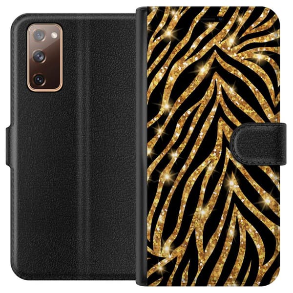 Samsung Galaxy S20 FE Lompakkokotelo Kulta & Kiiltää