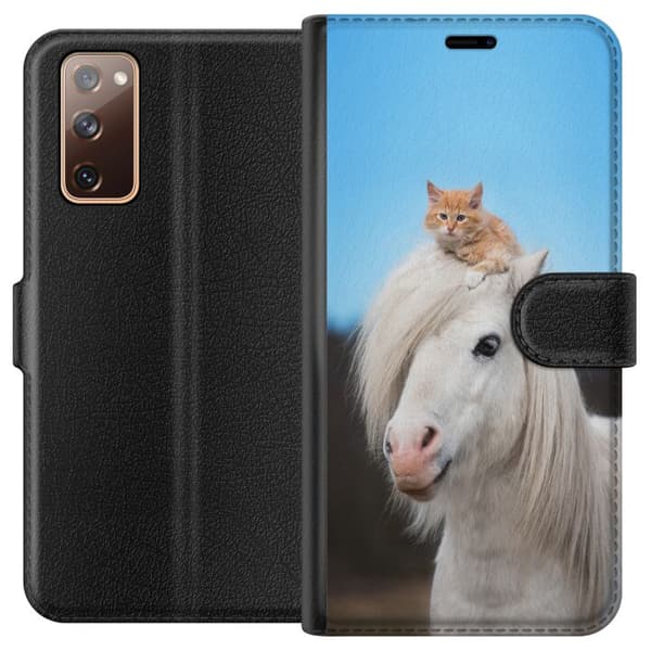 Samsung Galaxy S20 FE Plånboksfodral Häst & Katt