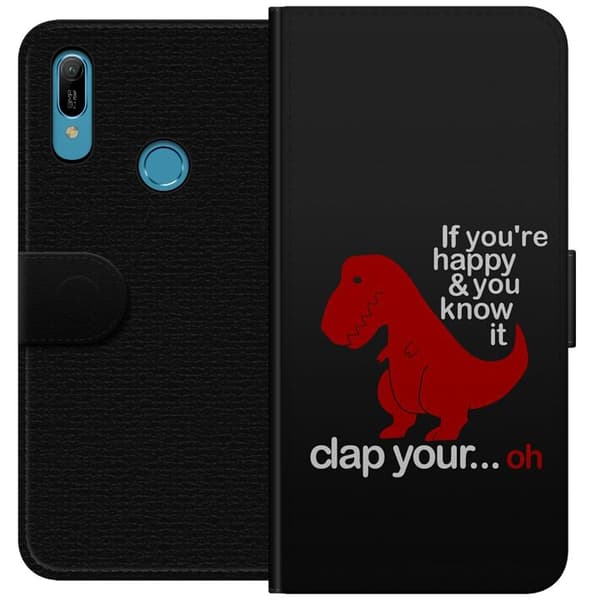 Huawei Y6 (2019) Lompakkokotelo Dinosaurus