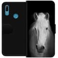 Pikkukuva 1 / 3: Huawei Y6 (2019) Lompakkokotelo Valkoinen Hevonen