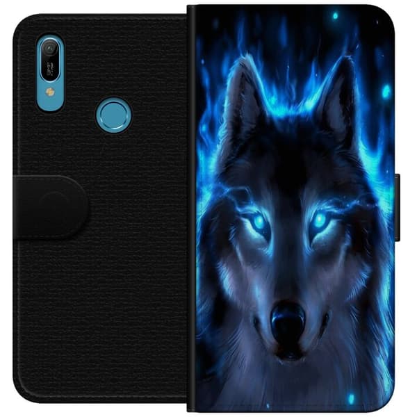 Huawei Y6 (2019) Lompakkokotelo susi