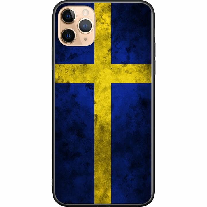 iPhone 11 Pro Max Svart Skal Sverige Flagga
