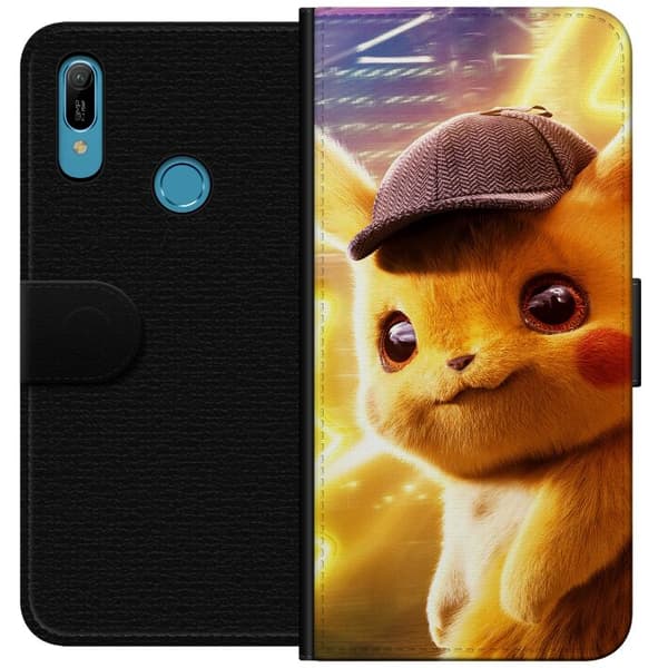 Huawei Y6 (2019) Lompakkokotelo Etsivä Pikachu
