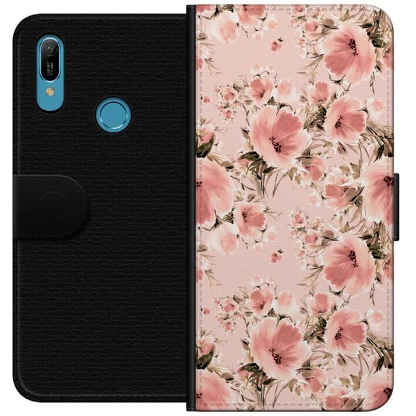 Huawei Y6 (2019) Lompakkokotelo Kukkia