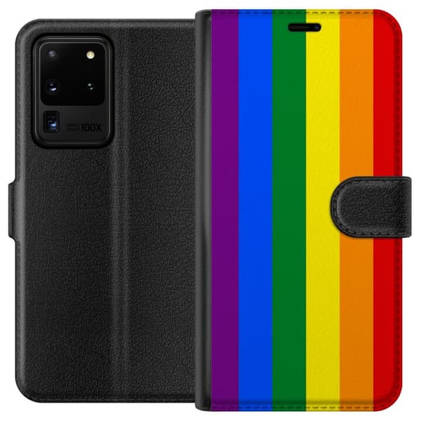 Samsung Galaxy S20 Ultra Lompakkokotelo Pride Flagga