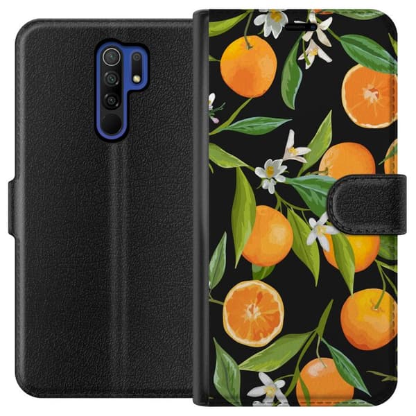 Xiaomi Redmi 9 Tegnebogsetui Appelsinjuice