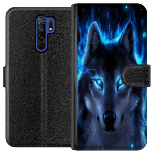 Xiaomi Redmi 9 Lompakkokotelo susi