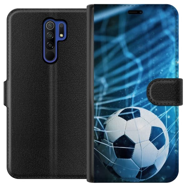 Xiaomi Redmi 9 Lompakkokotelo Jalkapallo