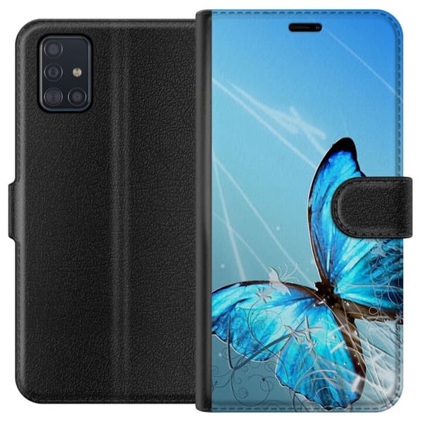 Samsung Galaxy A51 Lompakkokotelo Perhonen