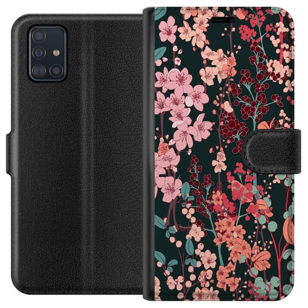 Samsung Galaxy A51 Lompakkokotelo Kasvimaan Retro